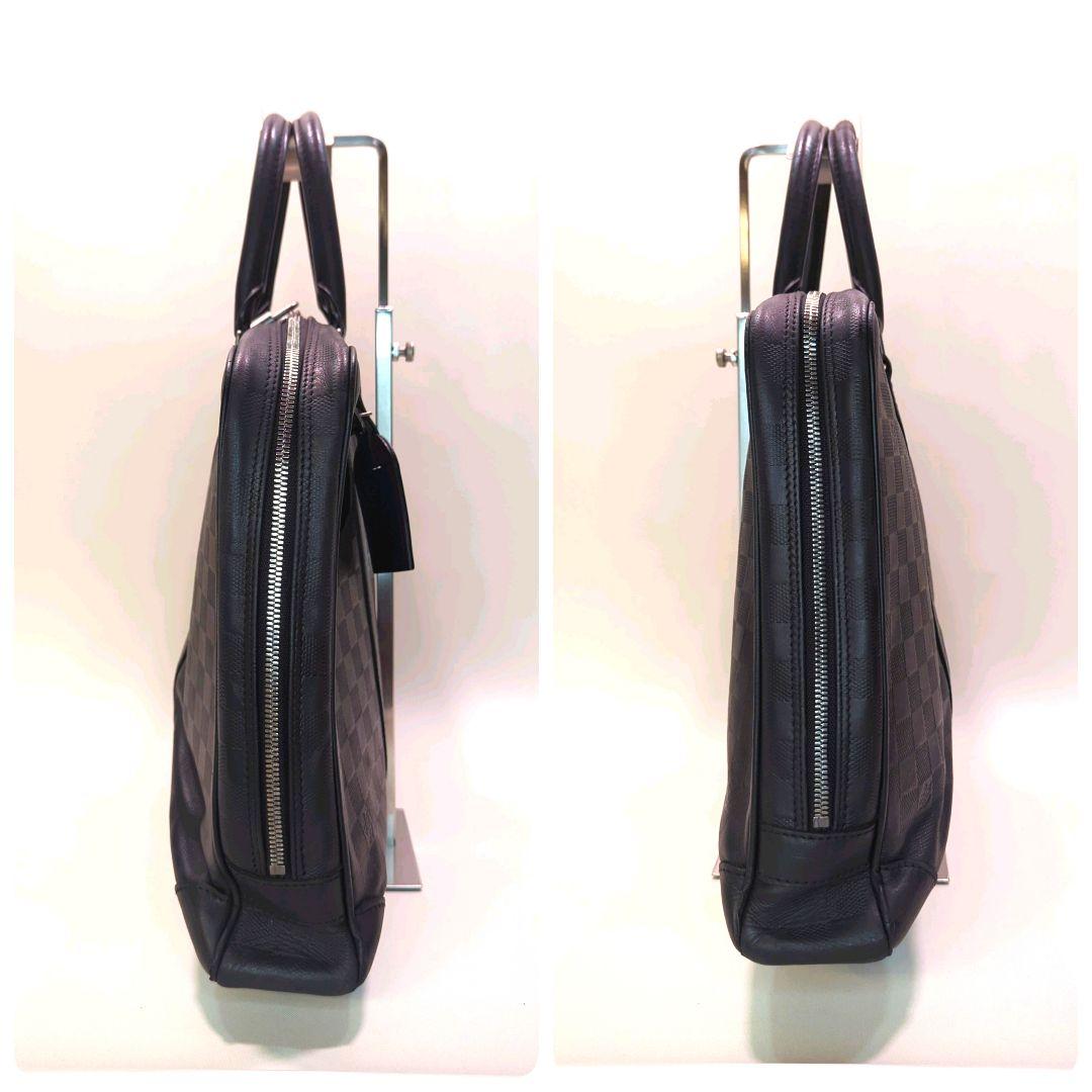 ルイ・ヴィトン ビジネスバッグ ブラック 黒 ダミエ ロゴ レザー