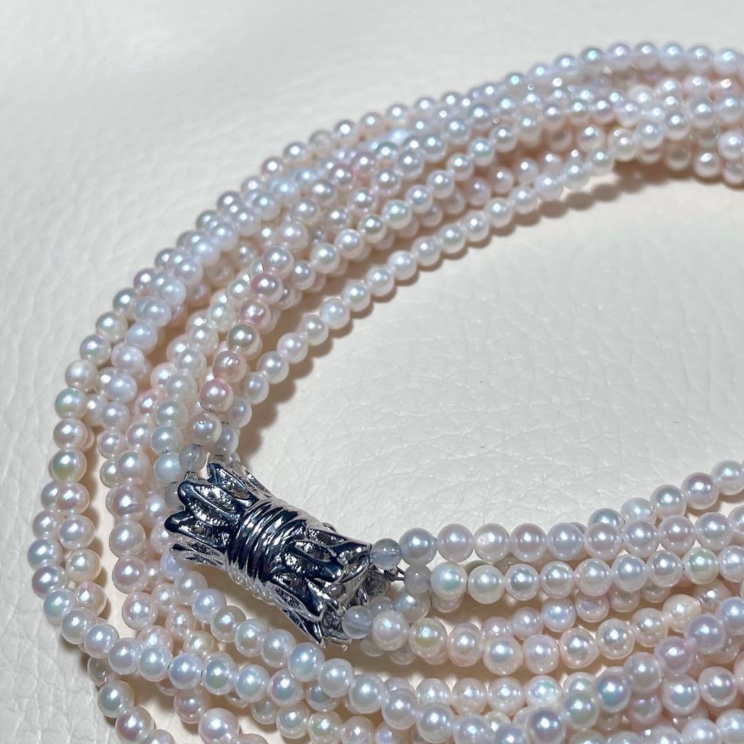 5連✨️ あこや真珠 パール ネックレス 約2.0~2.5mm ベビー 本真珠