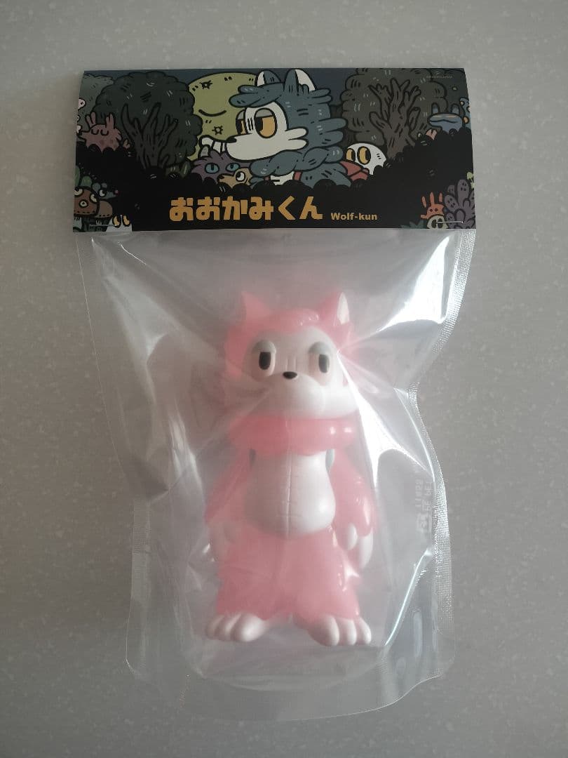おおかみくん　さくら青空　ソフビ　あらいきりこ