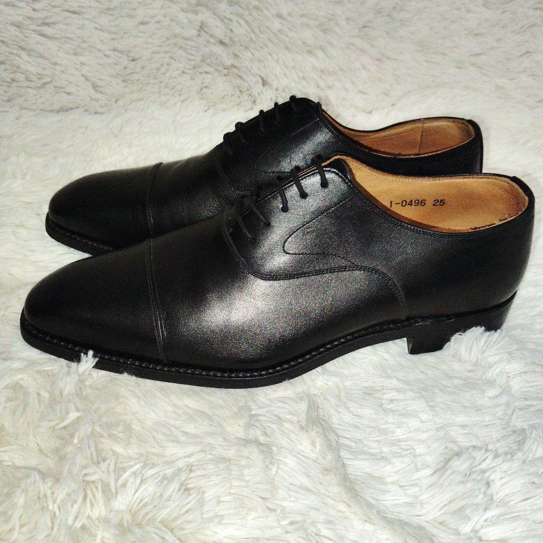 【極美品】スコッチグレイン　ストレートチップ　冠婚葬祭　0496 25