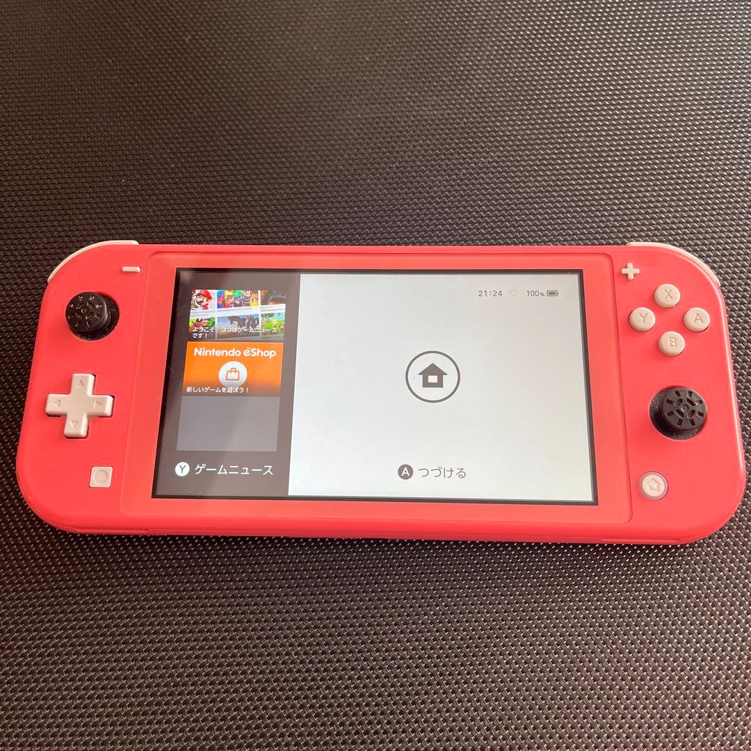 【使用可能】【部品不足】Nintendo Switch Lite コーラル