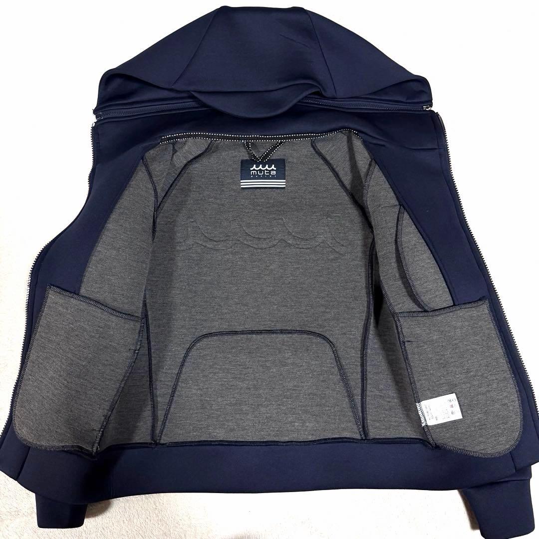 極美品★muta MARINE★ムータマリン ボンディングジップアップパーカー