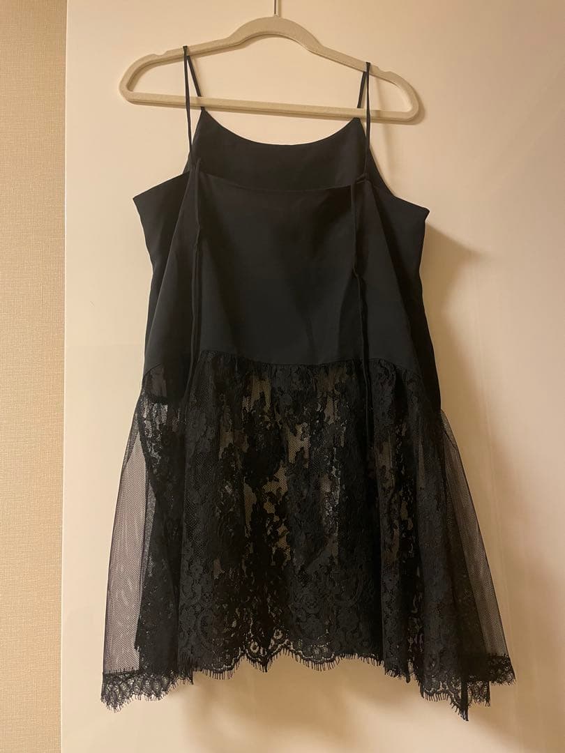 アパルトモンRETROVE ブラック レースキャミソール