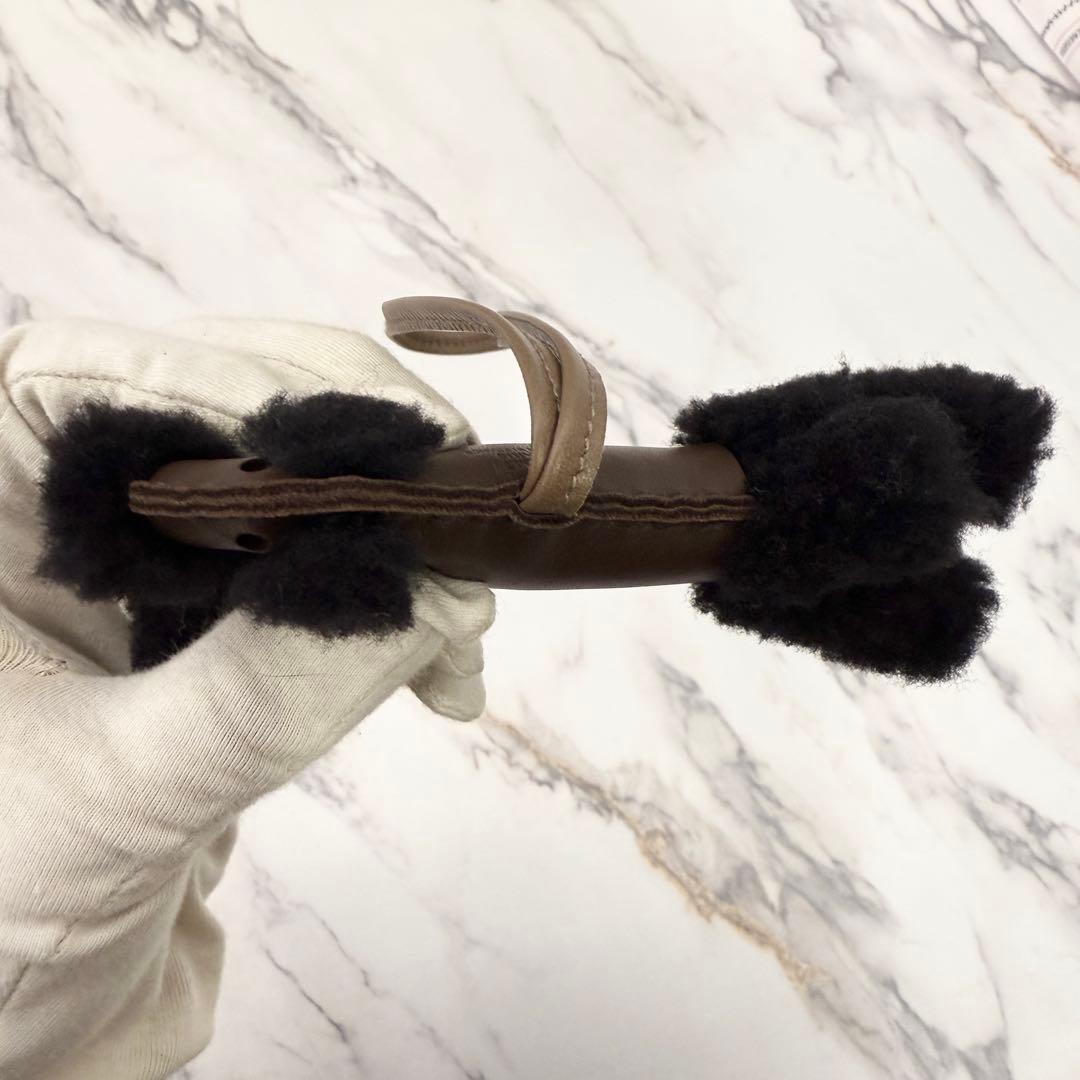 【新品未使用】エルメス バディ チャーム ブラック×ショコラ W刻印