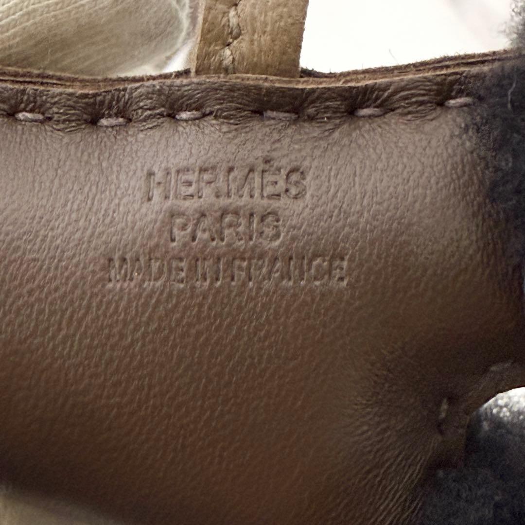 【新品未使用】エルメス バディ チャーム ブラック×ショコラ W刻印