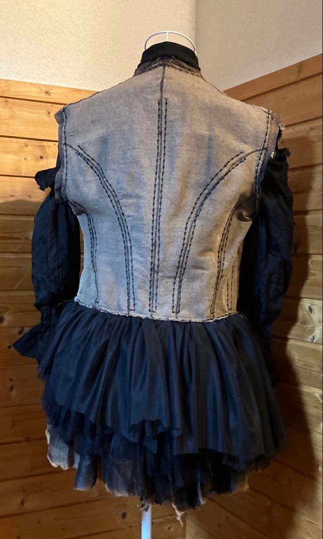 マルクルビアン　ティアードパワーネット　ノースリーブ　ジレ　トップス48