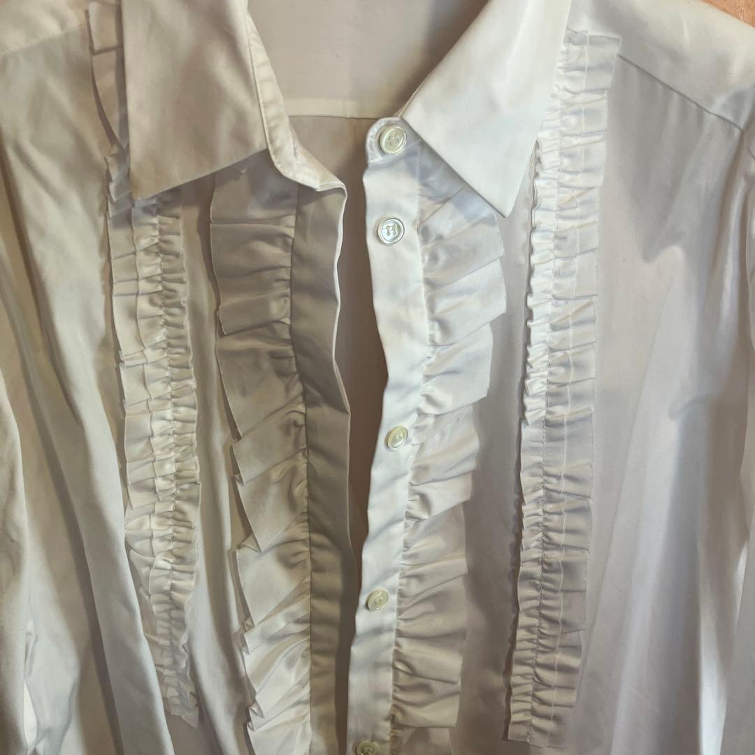 ドレステリア　フリルブザムシャツ38 未使用品DRAWER好き必見