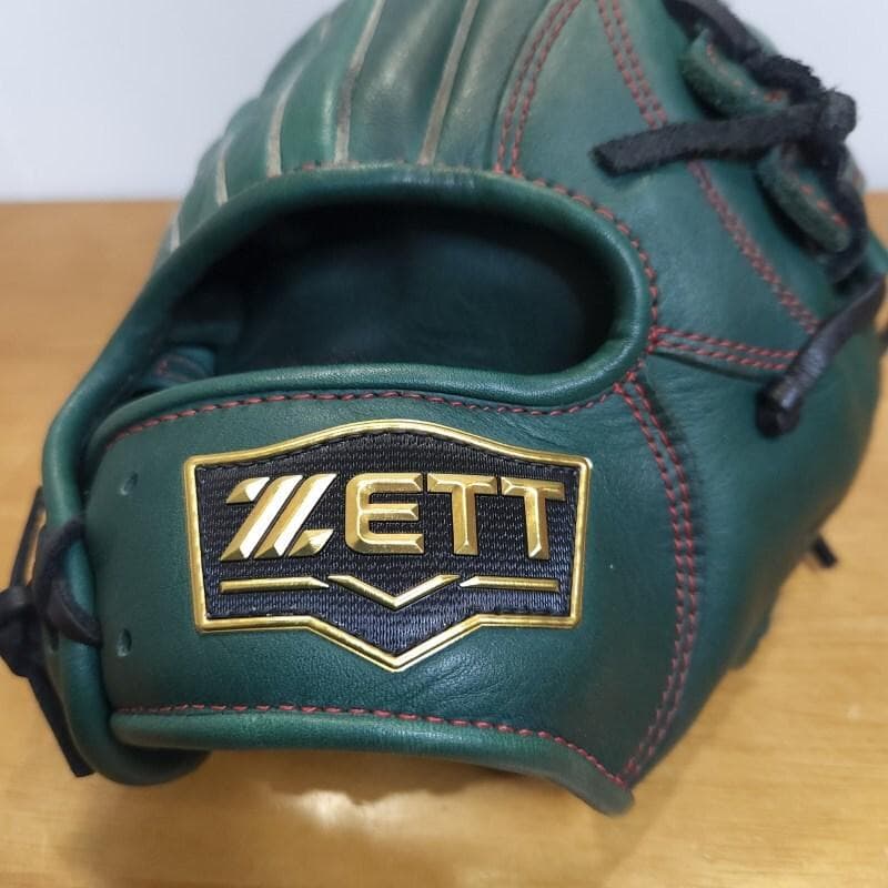 ZETT ソフトステア シリコンラベル レアカラー ダークグリーン 軟式グローブ