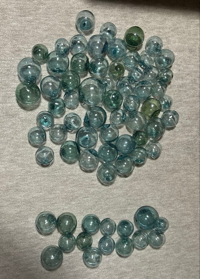 ガラス玉　浮き玉　70個セット　刻印　まとめ売り