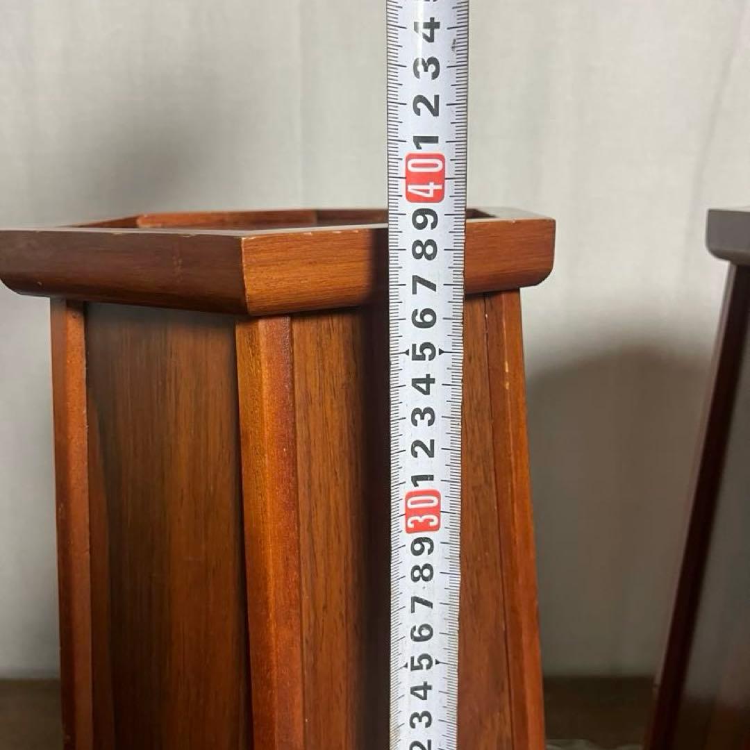 左右2点セット◾️木製 飾り台 ディスプレイ台 花台 スピーカースタンド