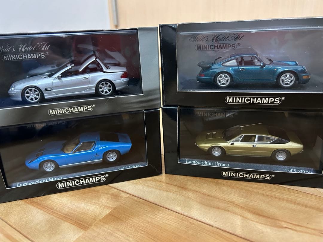 ポルシェ911・ミウラ・ウラッコ・ベンツSLK 4台セット