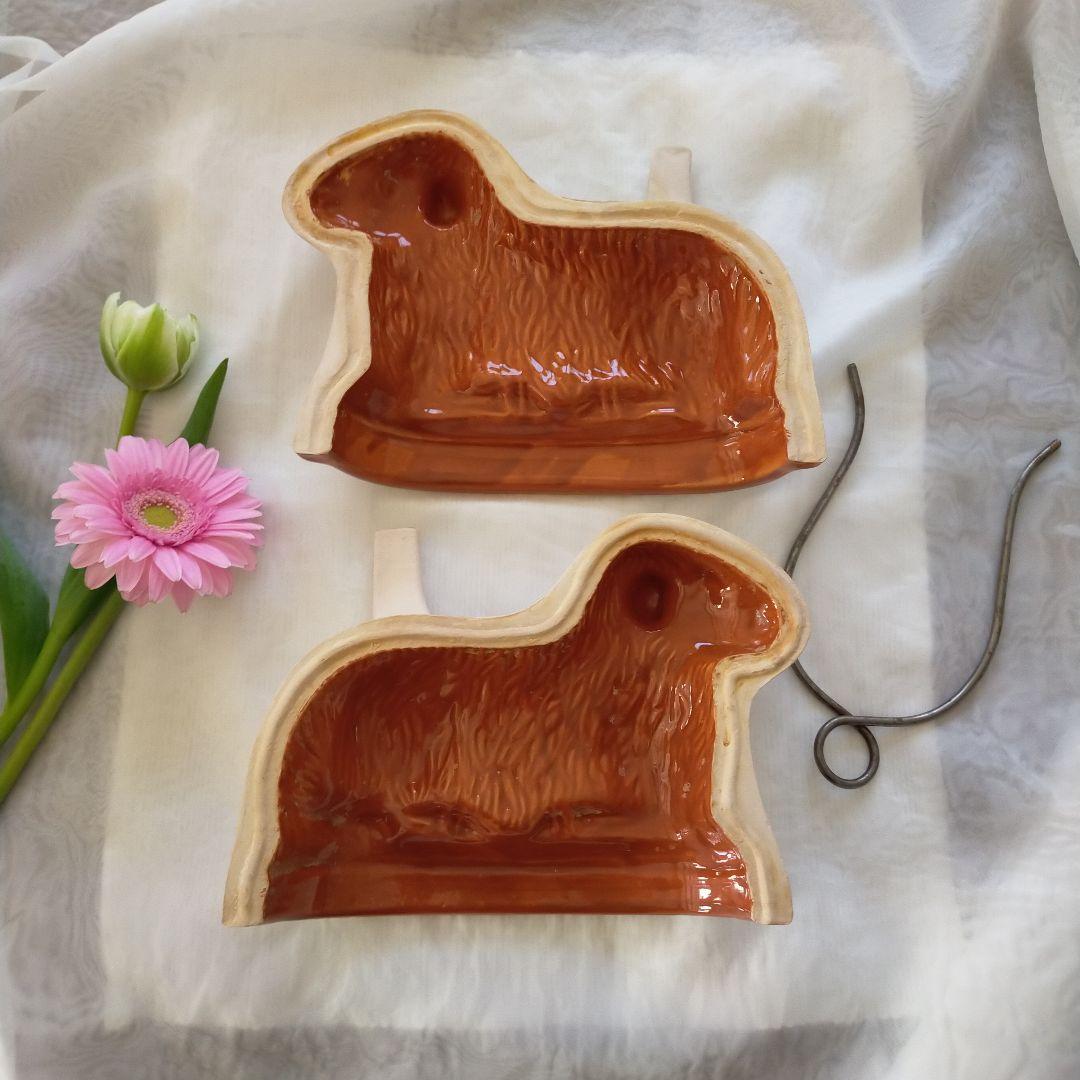 【大幅お値下げ】アニョーパスカル　アルザス　スフレンハイム焼　焼き型（大）