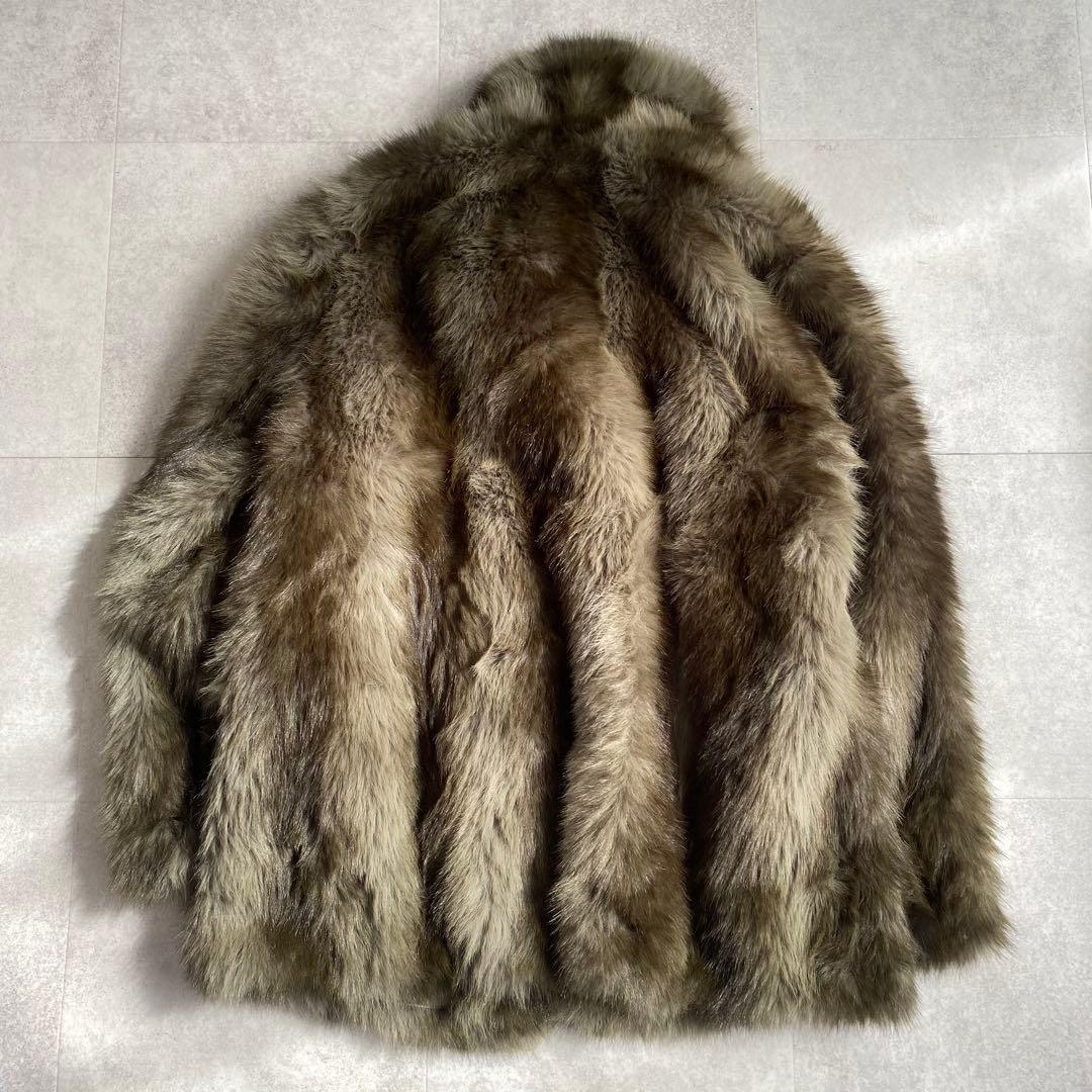 LAGUA GEM フェイク　ファーコート M ベルト付き　ポケットあり