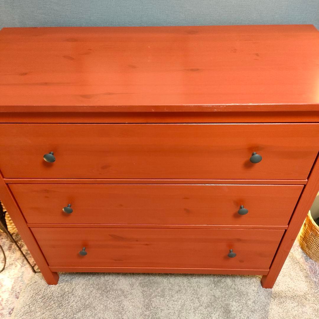 【廃盤色】IKEA HEMNES イケア ヘムネス 3段チェスト