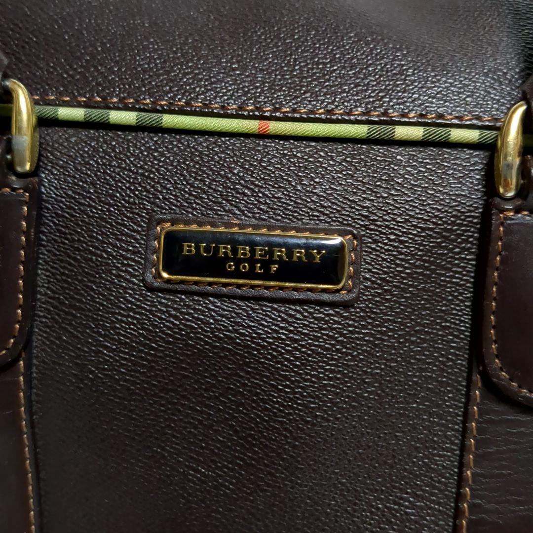 ✨美品✨BURBERRY GOLF ボストンバッグ ロゴ ノバチェック ブラウン