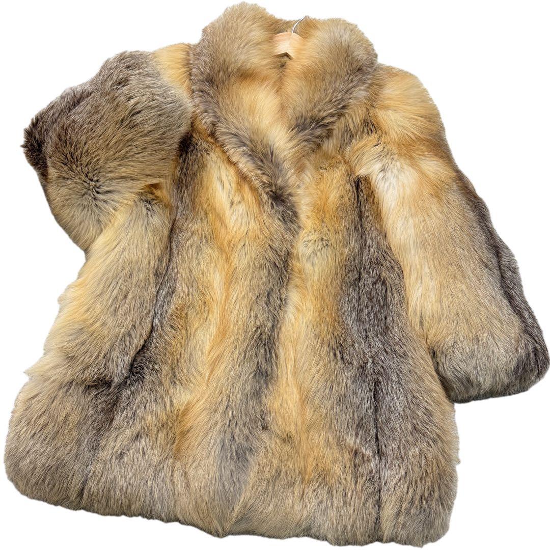 極美品　ゴールデンフォックス　サガフォックスロイヤル　ファーコート　ボリューム◎