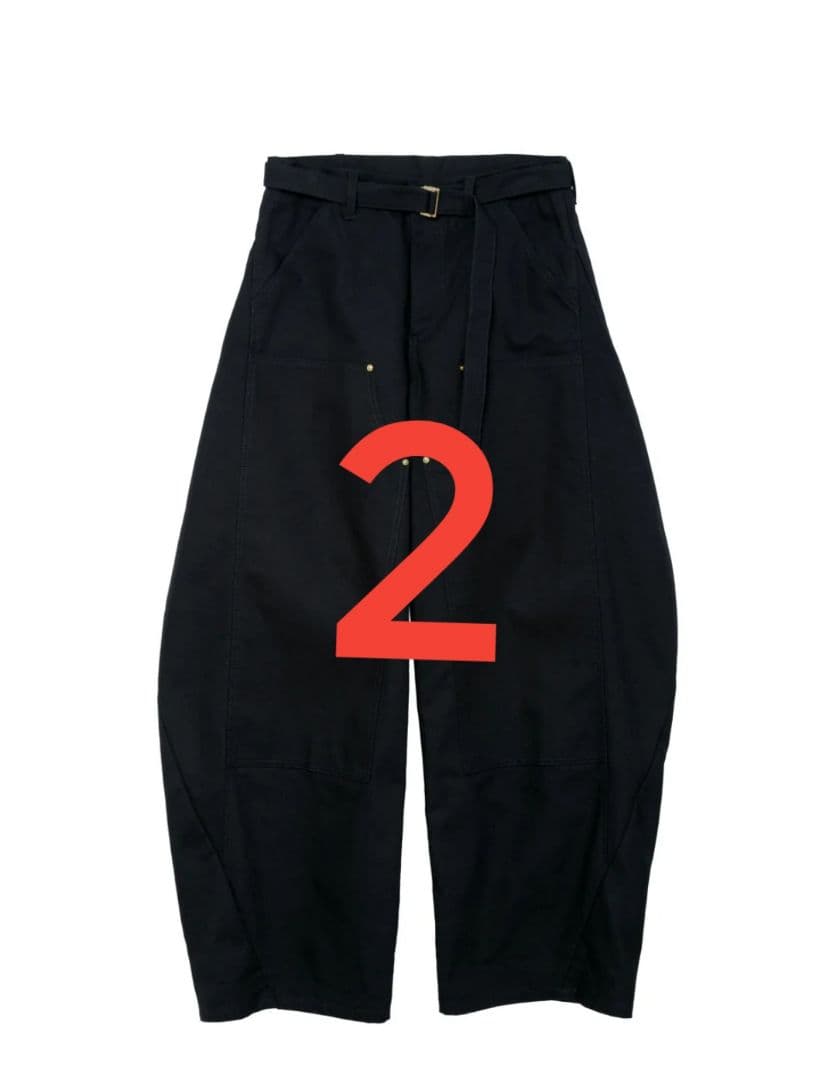 sacai Carhartt WIP Duck Pants ブラック 2