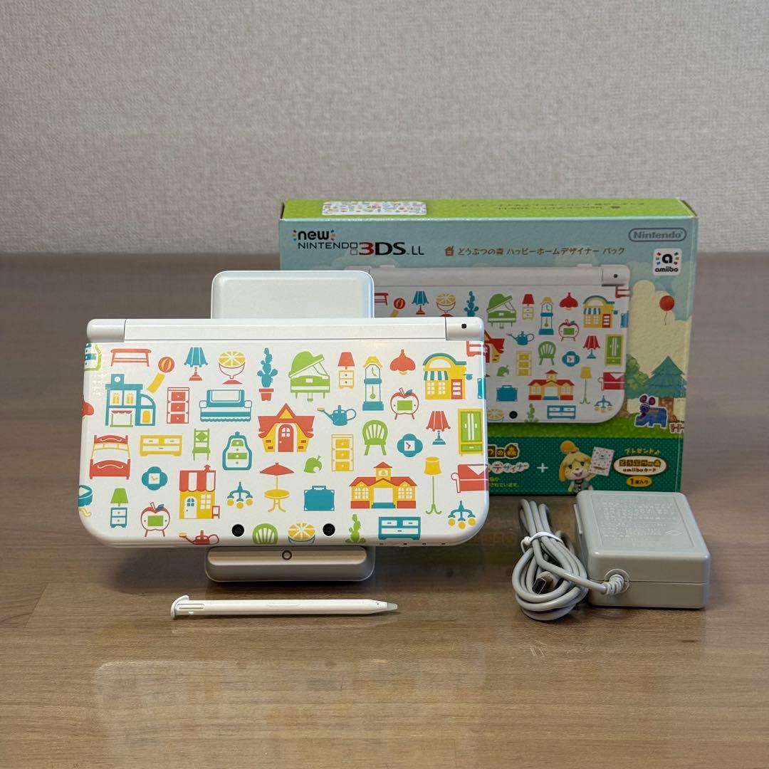 6-024 Newニンテンドー3DS LL ハッピーホームデザイナー 上下IPS