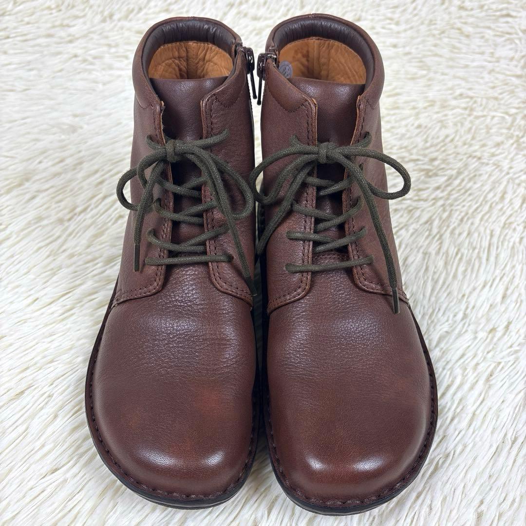 HPS、ショートブーツ、本革、サイドジップ、外反母趾、健康靴