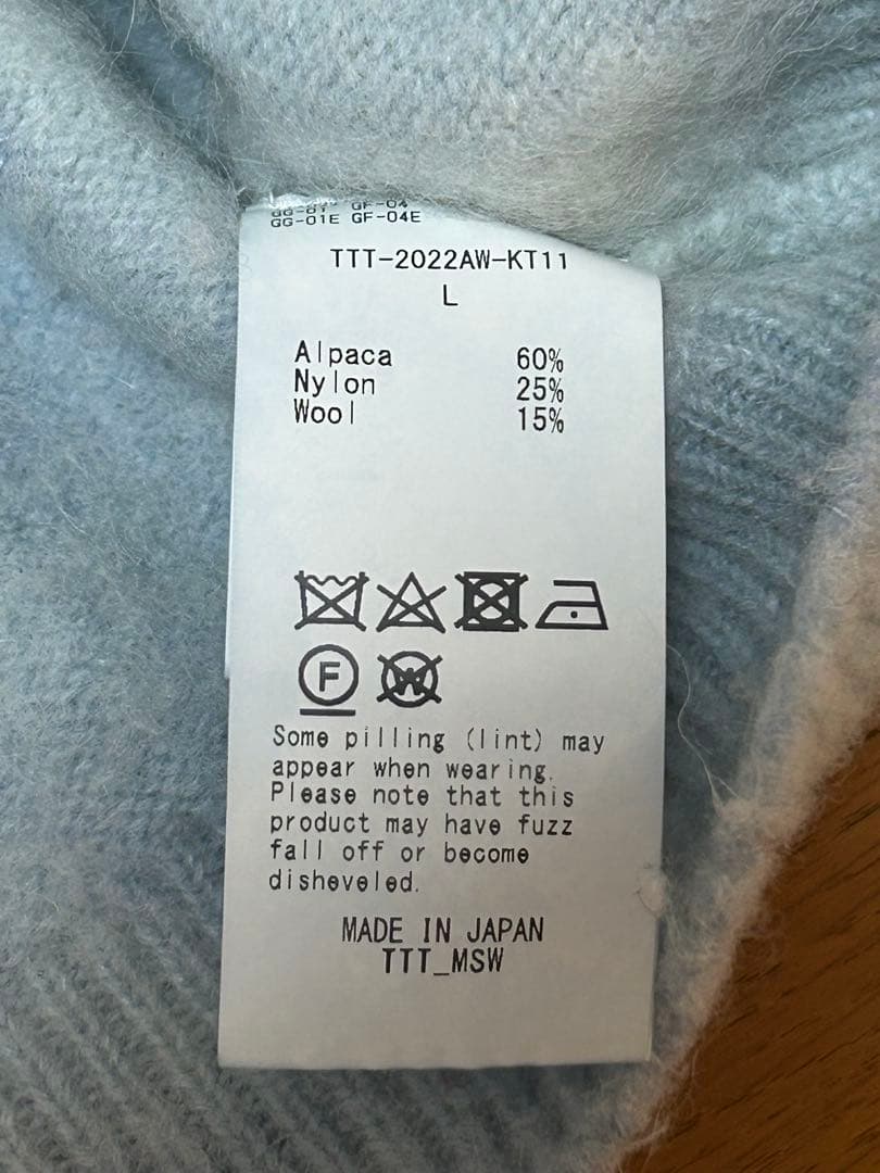 TTT MSW アルパカ セーター