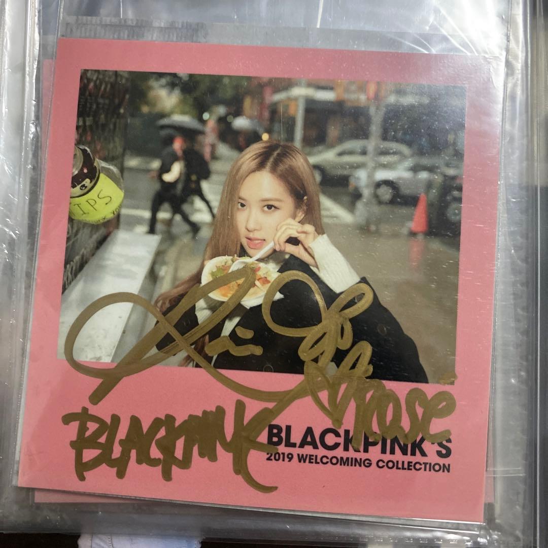 blackpink ロゼ　サイン　直筆　ウェルカミングコレクション