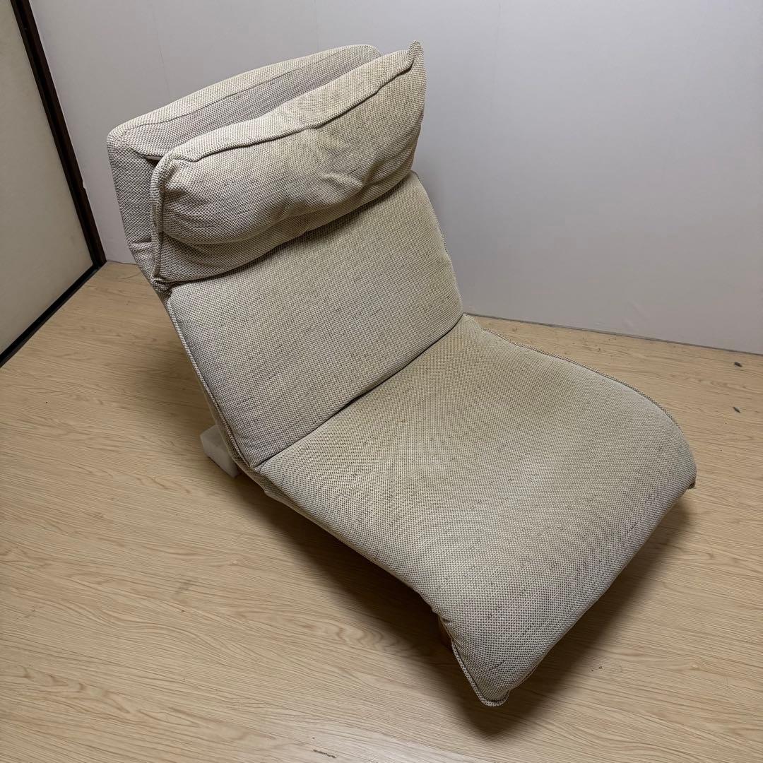 【美品】無印良品　ハイバックリクライニングソファー　ベージュ