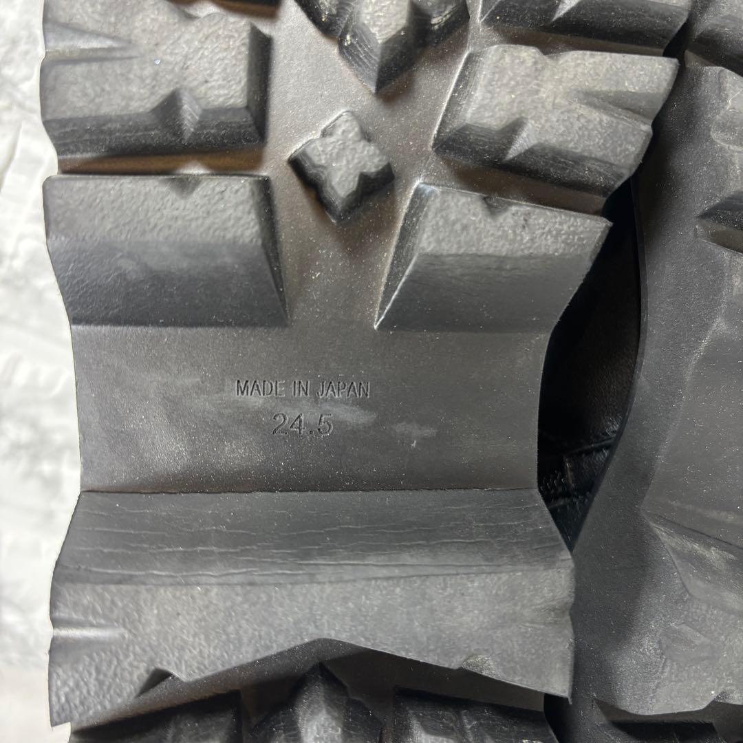 【美品】卑弥呼 ヒミコ サイドジップ トラックソール ブーツ 24.5