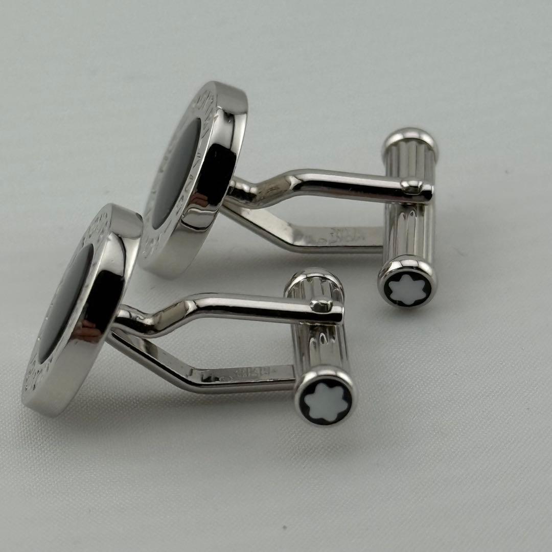 極美品✨ モンブラン マイスターシュテュック オニキス ラウンド カフリンクス