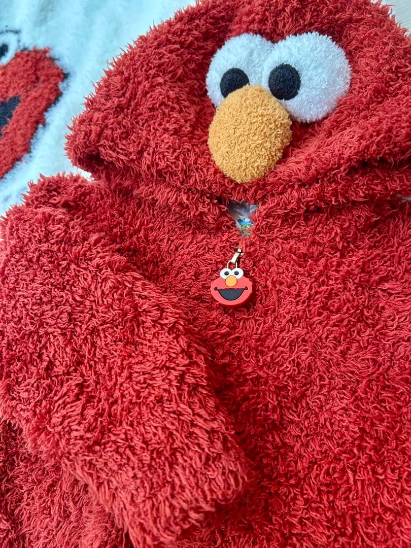 ジェラピケ　親子ペア　セサミストリート　エルモ　ルームウェア