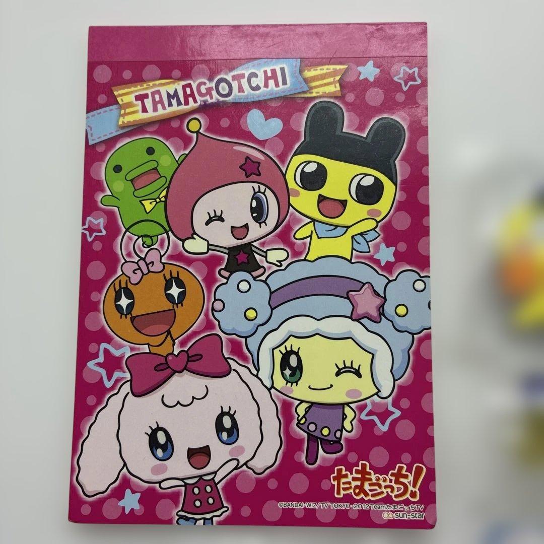 Tamagotchi メモ帳　はさむんです。　ぷくっとクリアリング　たまごっち