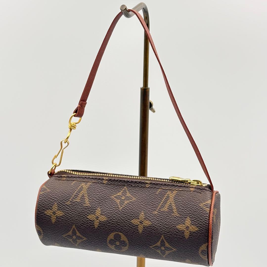 ルイヴィトン パピヨン ポーチ モノグラム ブラウン 0327-S5734t