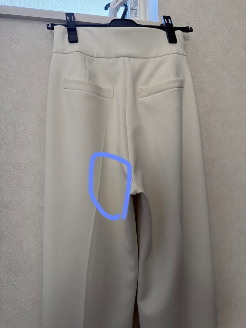 carla カーラ　ビラクパンツ　sサイズ　サイズ0 ホワイト