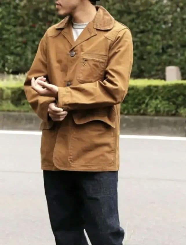 SUGAR CANE ブラウンキャンバス ハンティングジャケット SC13415