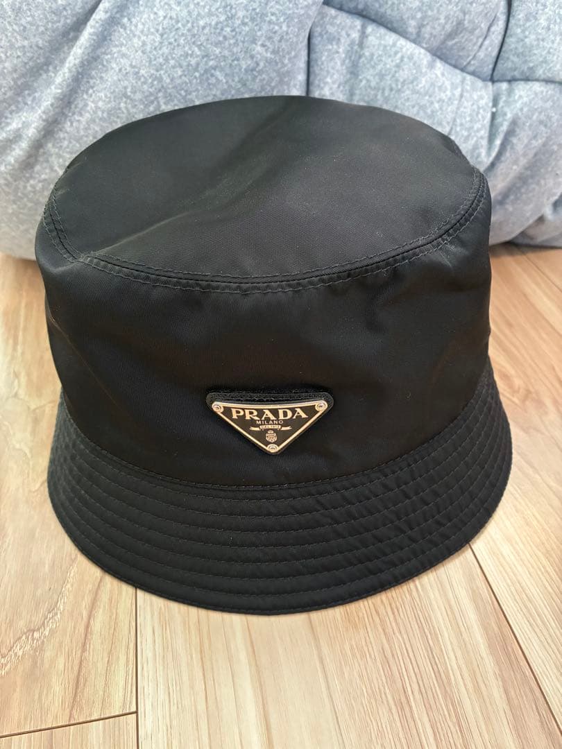 PRADA ナイロンバケットハット　ブラック　XL 購入時付属品付き