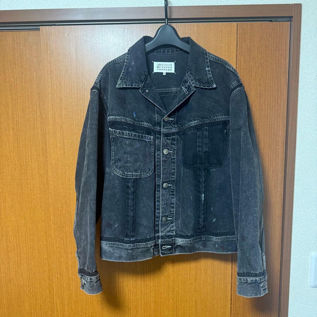 【美品】Maison Margiela デニムジャケット ブラック サイズ50