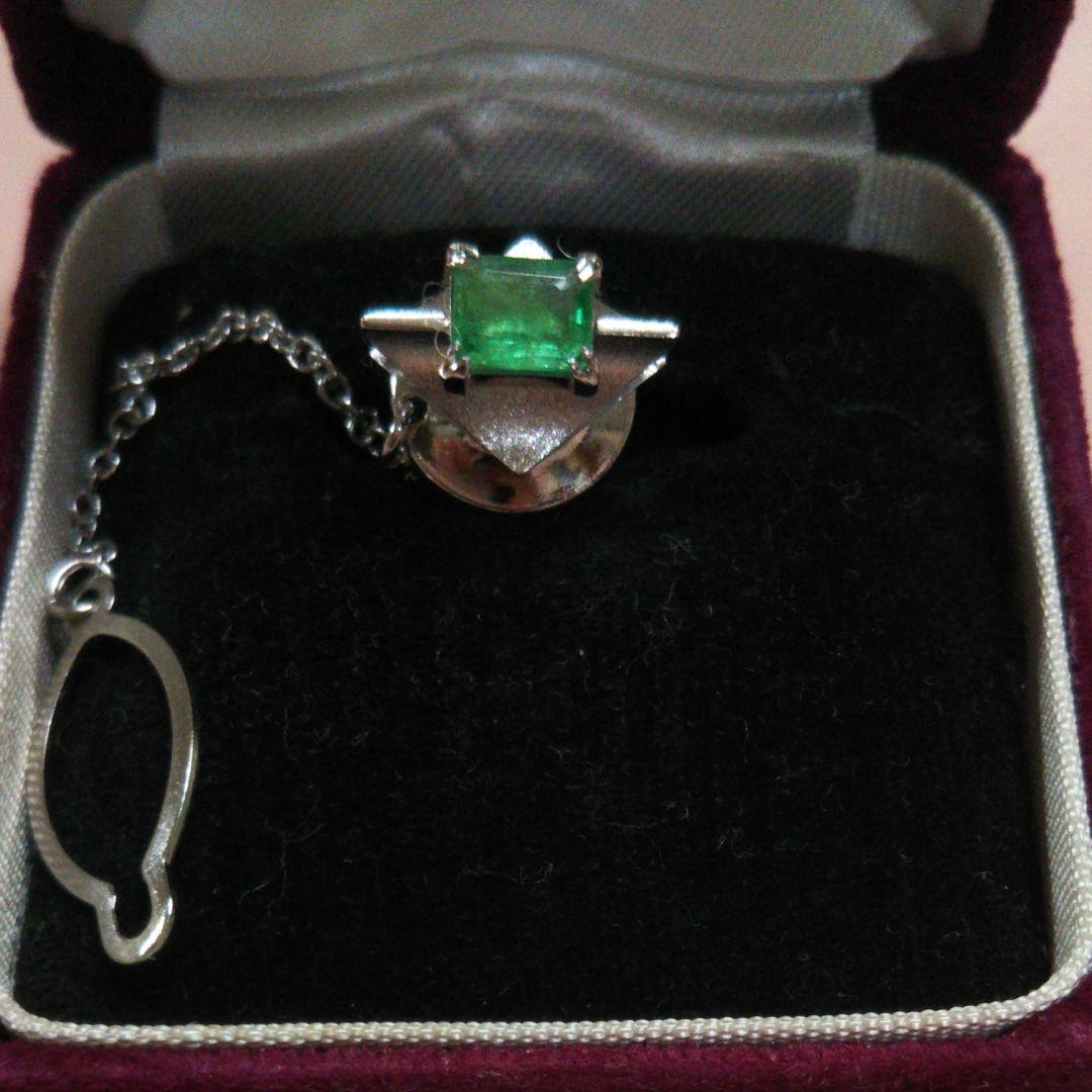 ☆思いきって再々値下げ！エメラルド ネクタイピン 三越購入