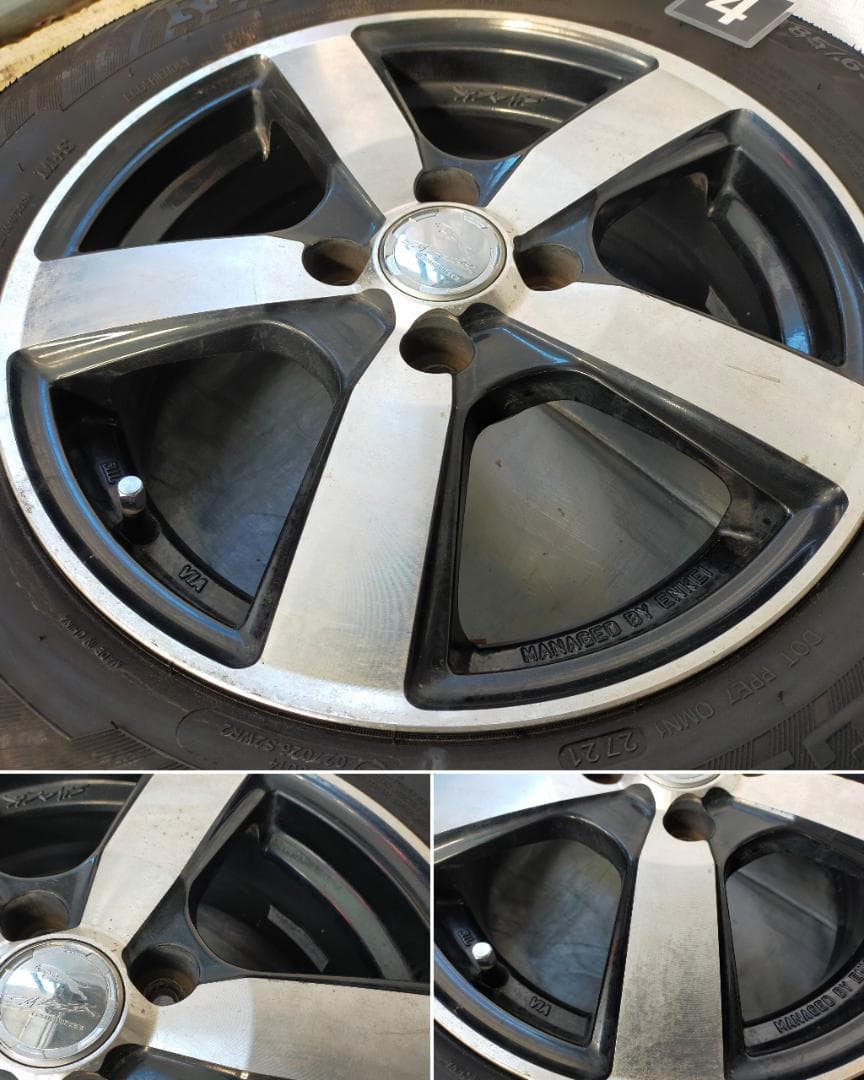 エンケイ製SMACKコルセア15インチ×5.5J　21年製185/65R15