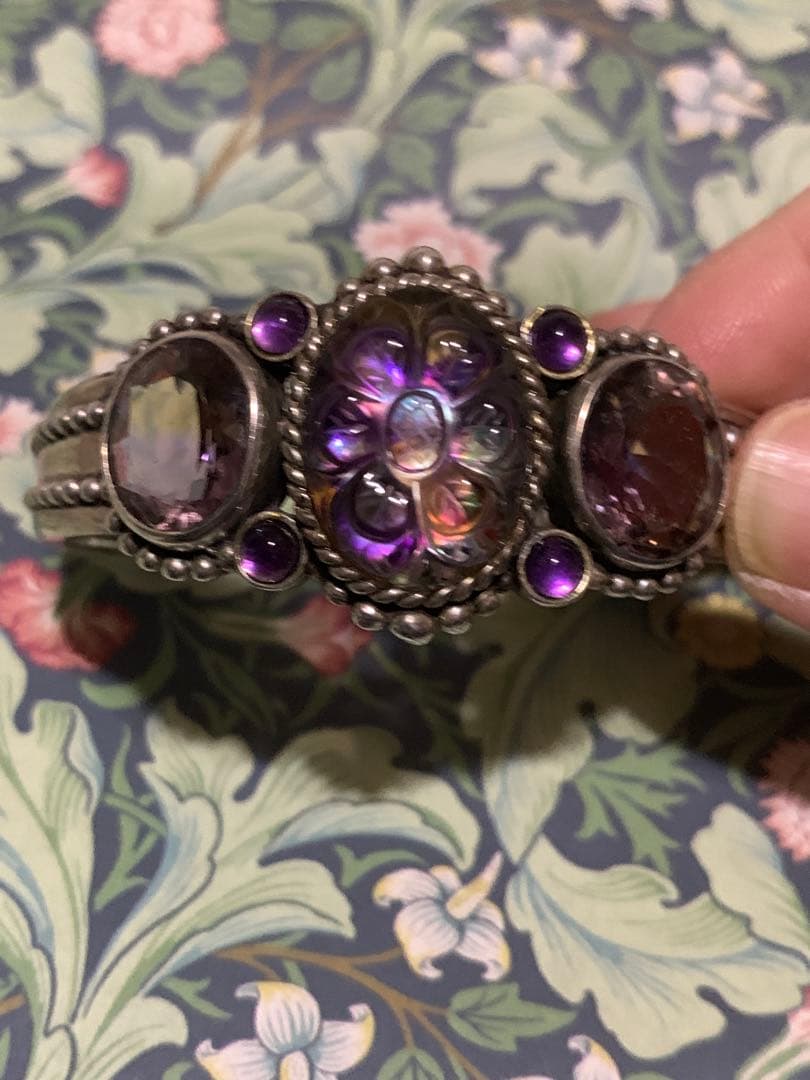 STEPHEN DWECK シルバーバングル（アバロンクォーツ・アメトリン）