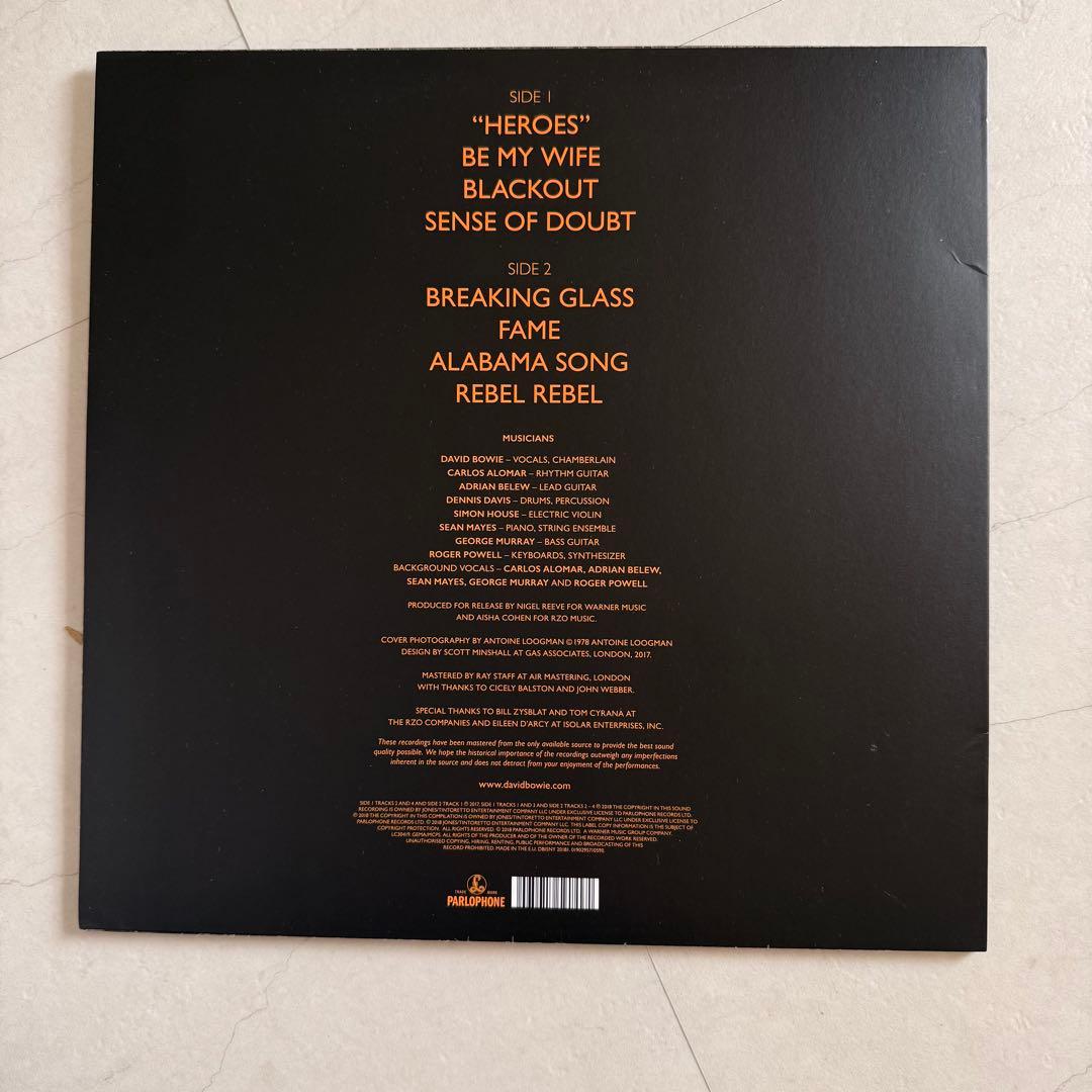 洋楽 David Bowie Live in Berlin 1978 LP