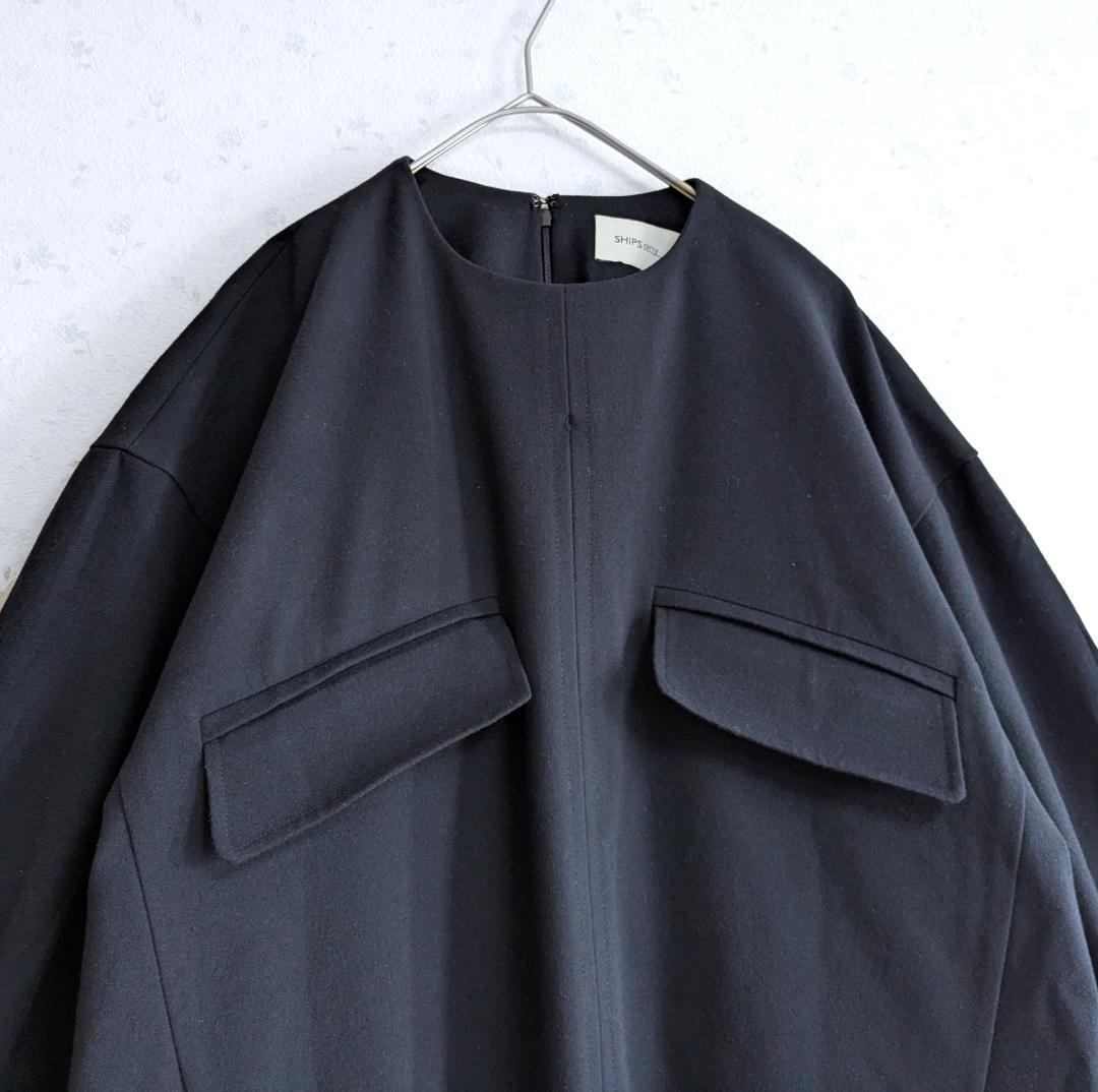 良品 24AW SHIPS any Iライン ポケット デザイン ワンピース
