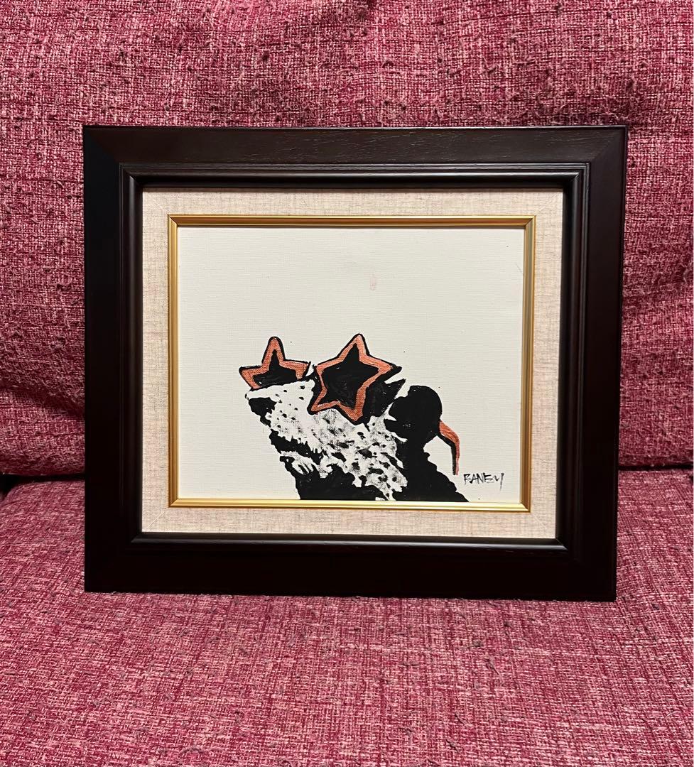 バンクシー Banksy 絵画 油彩 油彩 肉筆 額縁