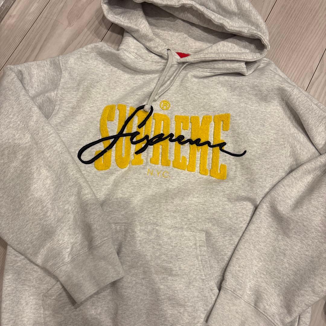 supreme EmbroideredChenille フーディー スウェット
