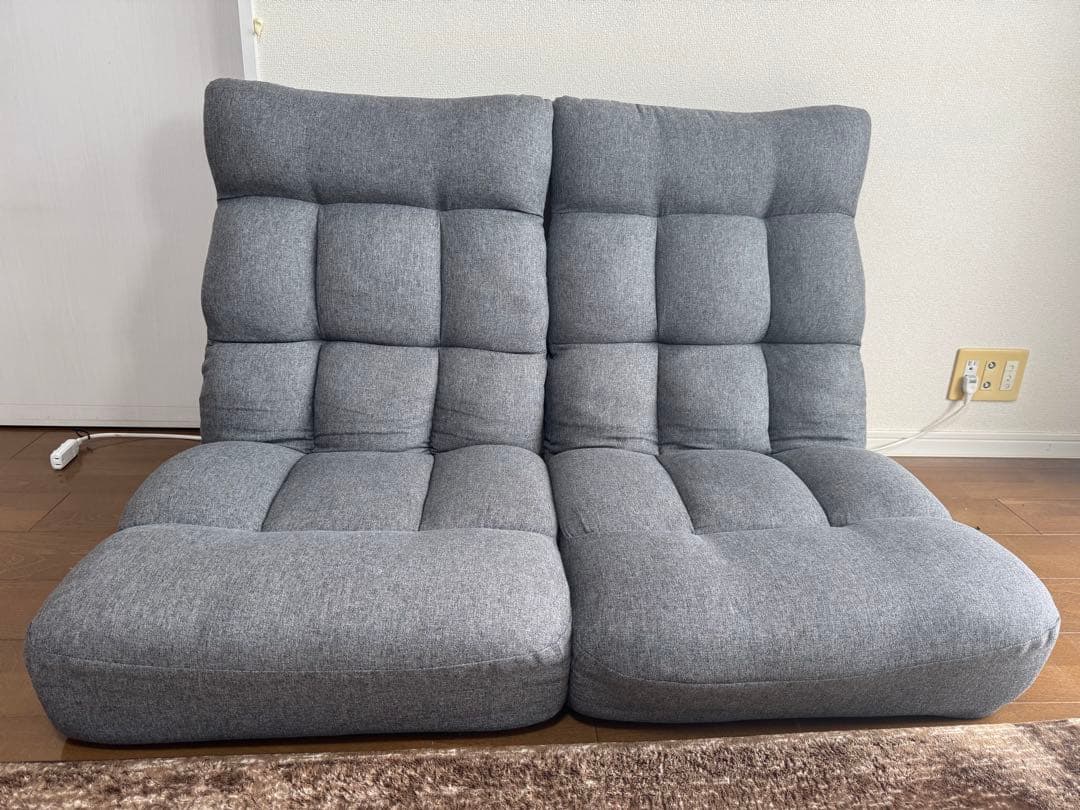 あるいるか✴︎2個セットニトリつながるハイバックポケットコイル座椅子