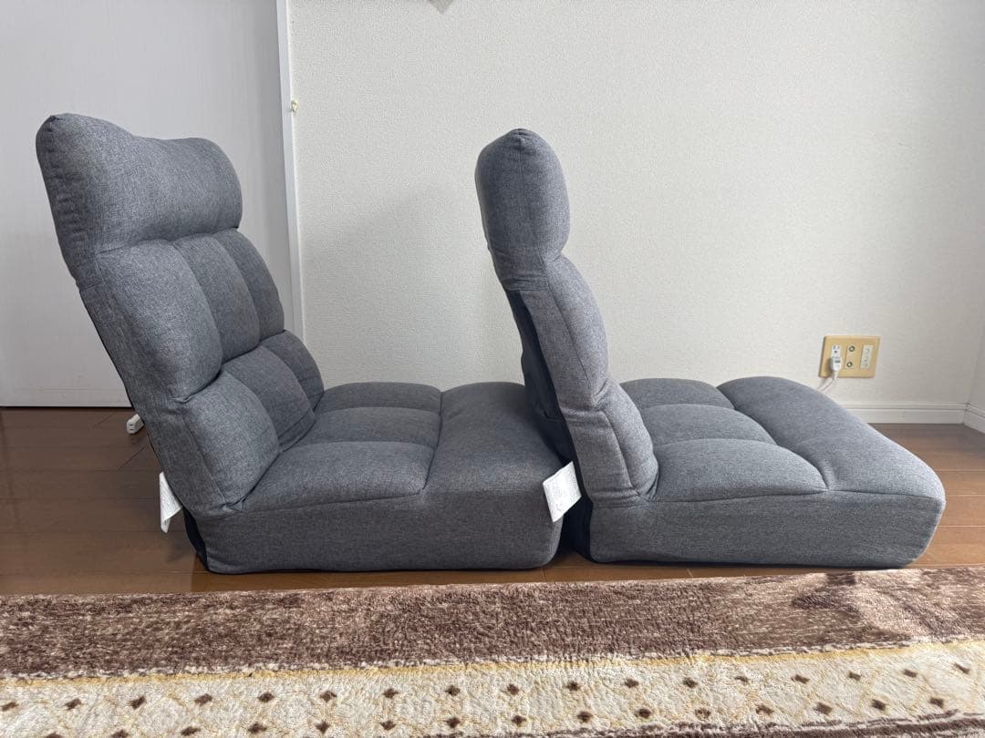 あるいるか✴︎2個セットニトリつながるハイバックポケットコイル座椅子