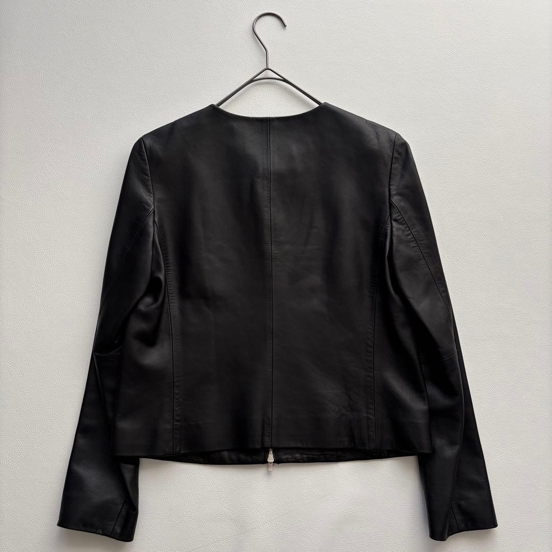 Ballseyボールジィ　ラムレザー　ノーカラージャケット シングルライダース