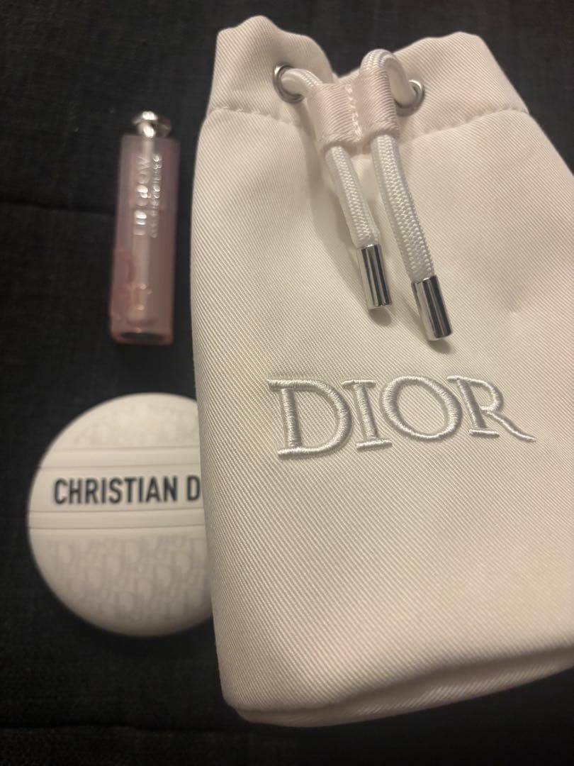 Dior ノベルティポーチ ルボーム リップグロウ　現品セット