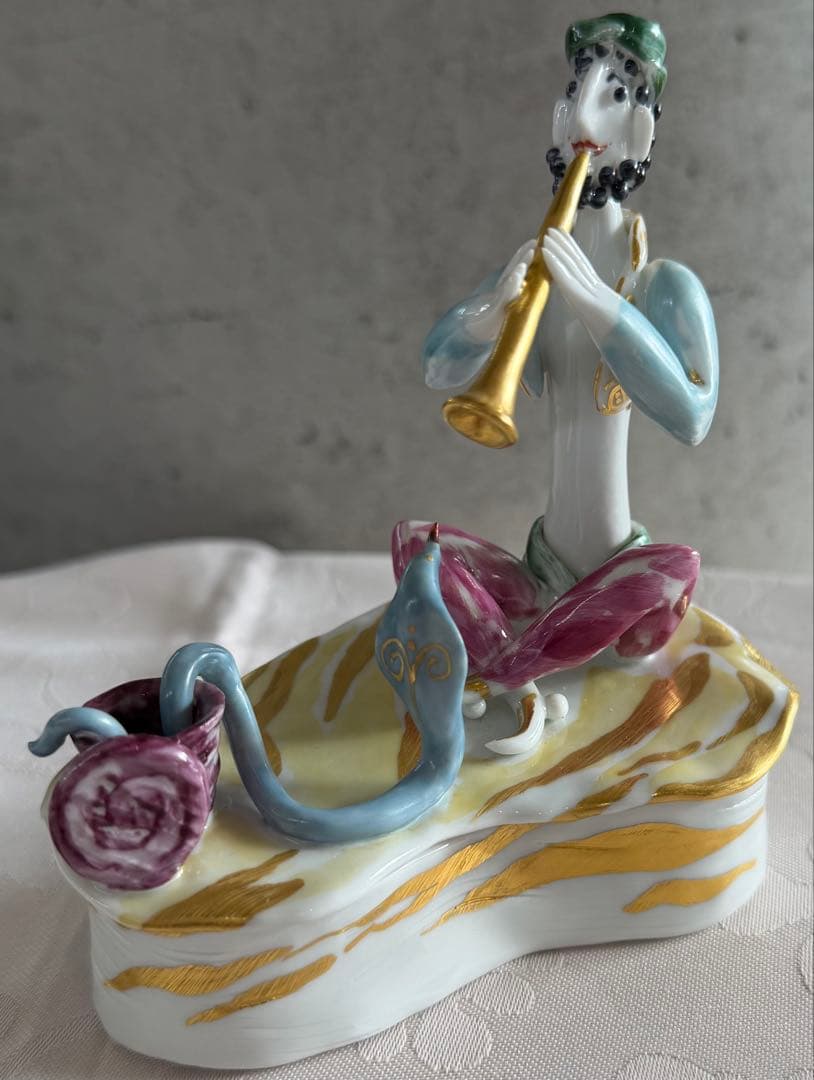 ★マイセン★アトリエ作品★手びねり人形★干支【巳年】★一級品★