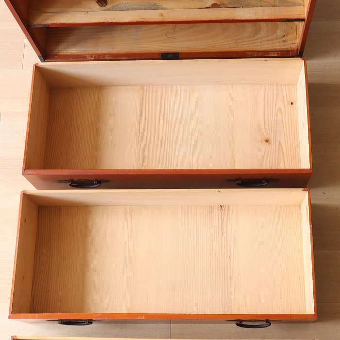 アンティーク 引出し3杯 3段 和箪笥 ローチェスト 古家具 テレビ台