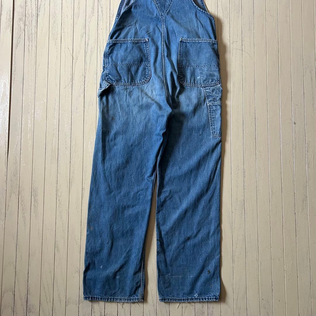 60s 70s Carhartt オーバーオール プリントタグ デカC M相当