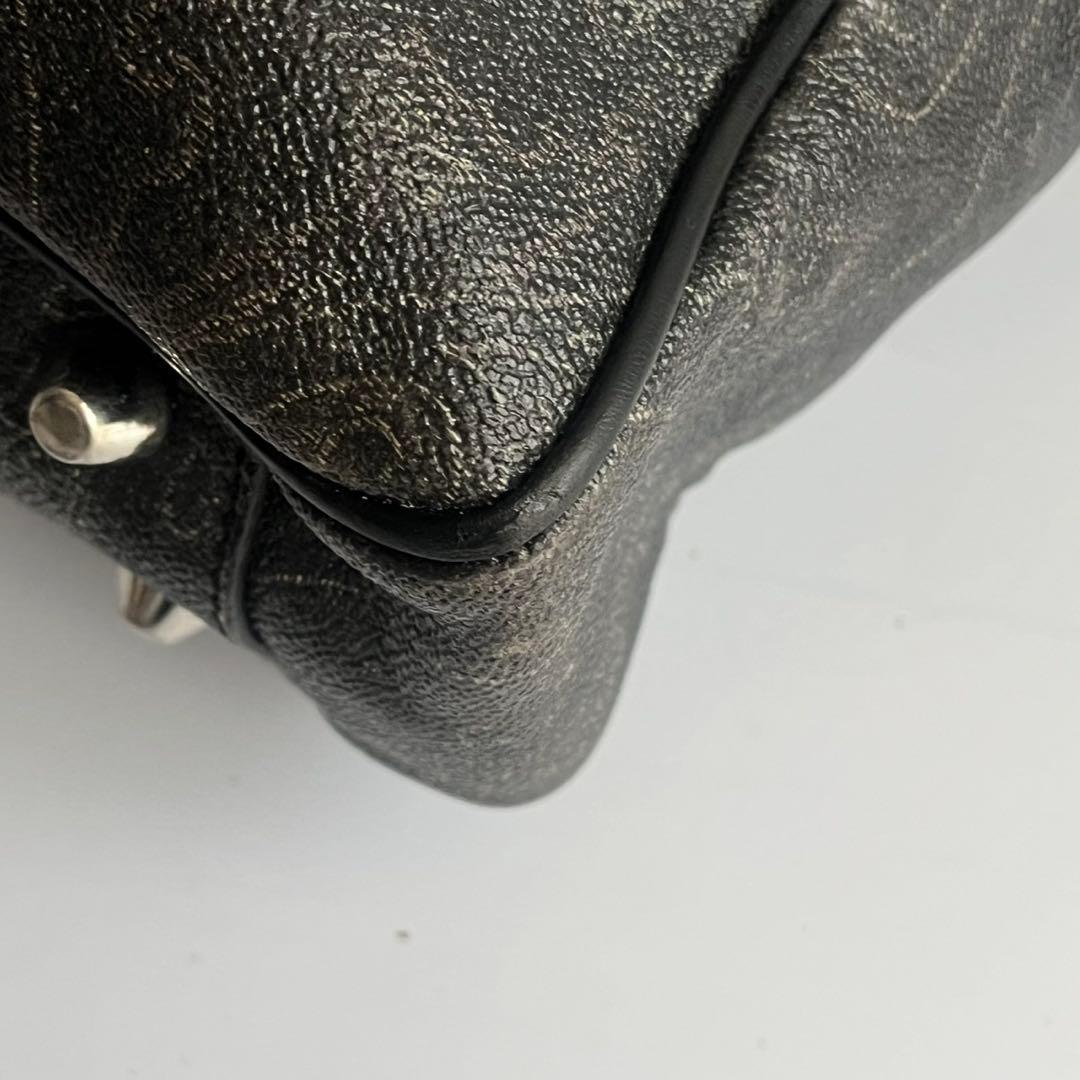 ETRO エトロ ハンドバッグ　ビジネスバッグ　PVC レザー　総柄　メンズ
